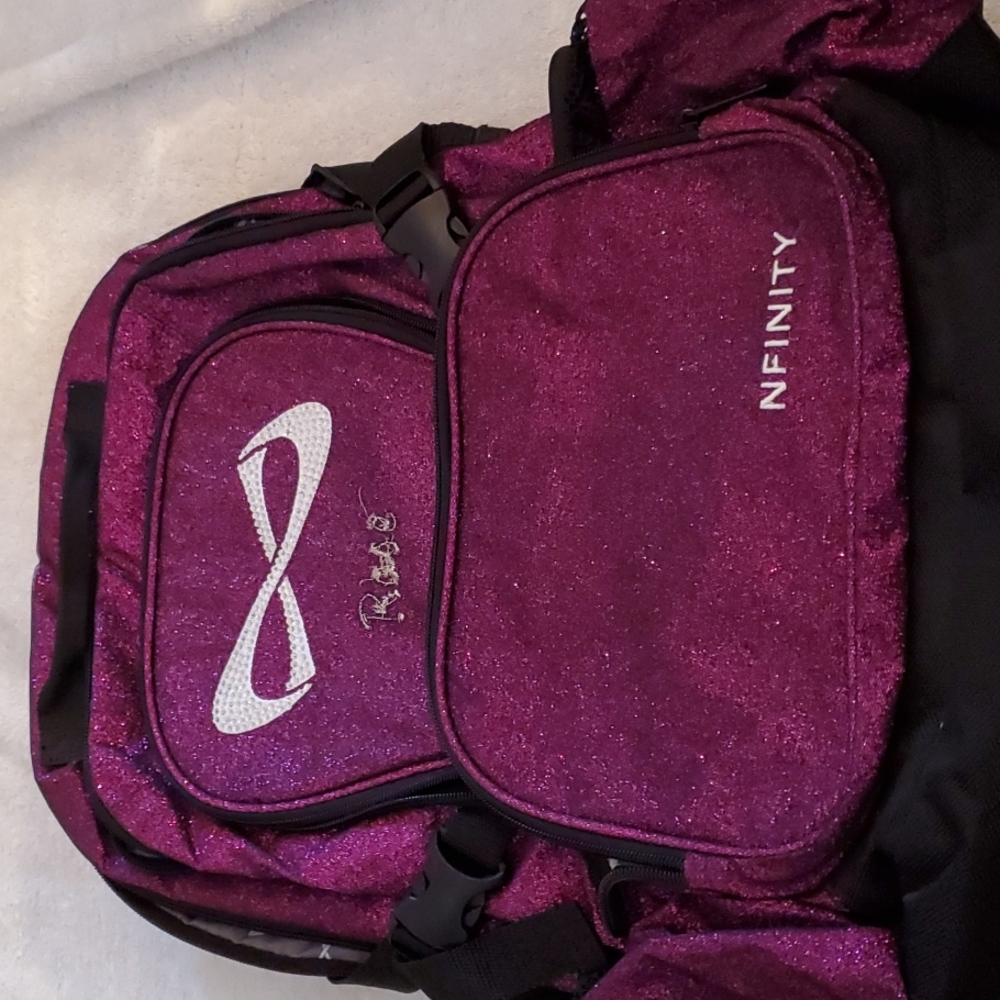 Nfinity sparkly purple backpack